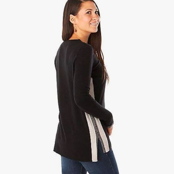 Smartwool Shadow Pine Pocket Black Merino Wool Crew Ventilated Sweater Size XS - Picture 5 of 10